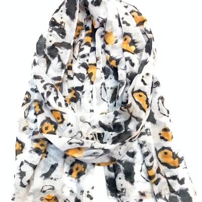 China Long Section Good Quality Fabric Fashion Travel Sunscreen Scarf Hot Selling Recycled Polyester Print Scarf for sale