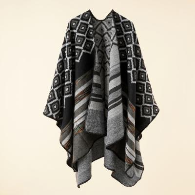 China Fashion Geometric Soft Shawl Cashmere Pattern Camouflage Anti-pilling Female Pashmina Scarf Fashion Geometric Soft Shawl for sale