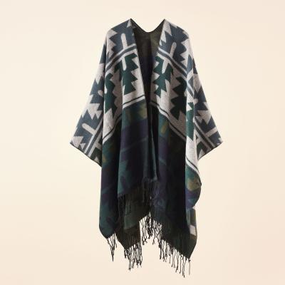 China Anti-pilling wholesale color grid printing Hot lady Warm Cashmere Shawl tassel shawl fashion new European and American style for sale