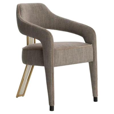 China (Size)Adjustable Nordic solid wood fabric dining chair back leisurearmchairs for living room designer hotel restaurant creative chair for sale