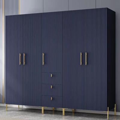 China Nordic luxury wardrobe (size) adjustable modern simple storage bedroom large wardrobes customized wardrobe finished product storage for sale