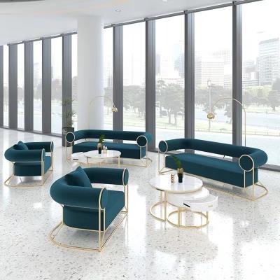 China Restaurant sofa coffee table chair coffee table western velvet sofa (height) adjustable Nordic bar and chair set living room sofa for sale