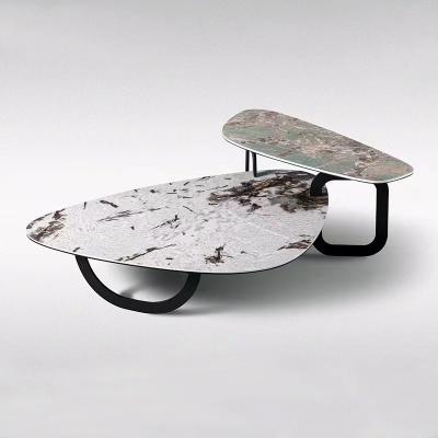 China Italian post-modern luxury marble combination adjustable coffee table light irregular (size) coffee table light designer for sale