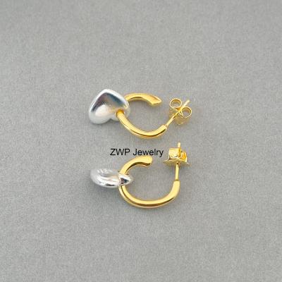 China Fashion CLASSIC Gold Plated Stud Earrings Cute Spanish Bear 925 Sterling Silver Earrings Jewelry Women Gift For Touses for sale