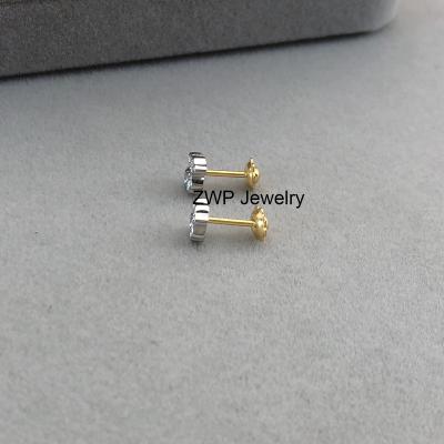 China Fashion CLASSIC Gold Plated Stud Earrings Cute Spanish Bear 925 Sterling Silver Earrings Jewelry Women Gift For Touses for sale