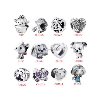 China High Quality TRENDY Fashion DIY Bracelet Charm Fit Pandoraer Design S925 Sterling Silver Charm Jewelry for sale