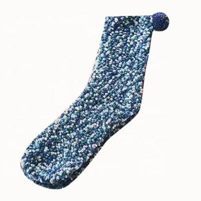 China Women's Sporty Cupcake Winter Comfortable Sleep Tube Knock Thermal Home Custom Fuzzy Socks Warm for sale