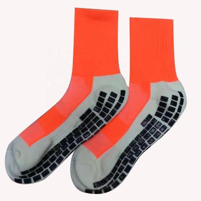 China QUICK DRY Custom Logo High Quality Nylon Men Tube Football Socks Non Slip Football Socks for sale