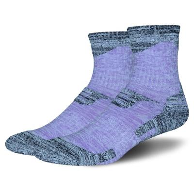 China Anti-slip merino wool moisture-wicking comfortable hiking socks with excellent cushion for sale