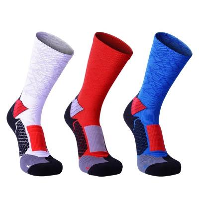 China Breathable High Quality Custom Elite Basketball Sports Running Socks Antibacterial for sale