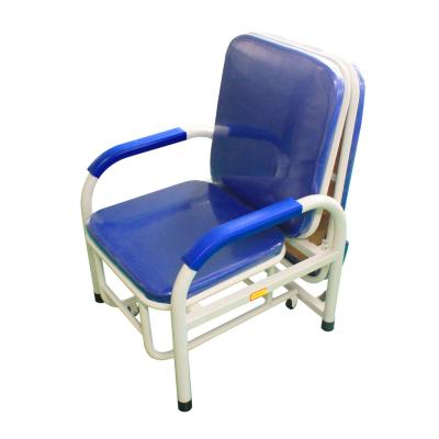 China hospital folding chair made in china hospital jet steel folding accompanying chair for sale