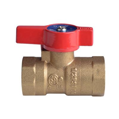 China General 1/2 PIS 5G Gas Ball Valve With Butterfly Handle for sale