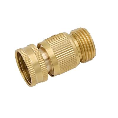 China No Leaks 3/4 Inch Garden Hose Male Thread Brass Quick Connector for sale