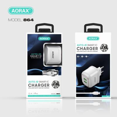 China Original AORAX Pogo Mobile Phone Charger 20W Fast Mobile Wall Charger 2.4A Fast Charger With Cable For iPhone for sale