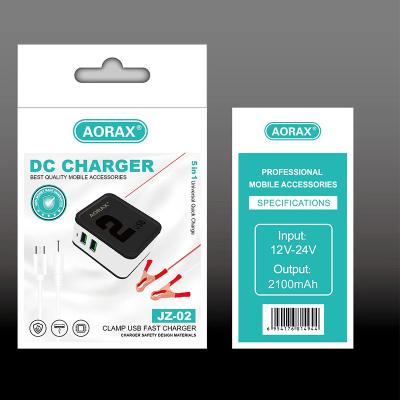 China Mobile Phone DC Converter With 12V 24V Battery Clamp To 5V 8A USB Clamp Power Adapter Regulator Step Down Charge 4 for sale