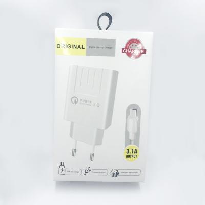 China Universal USB Cable 2 Wall Charger Mobile Phone USB Fast Charging In 1for Mobile Phone for sale