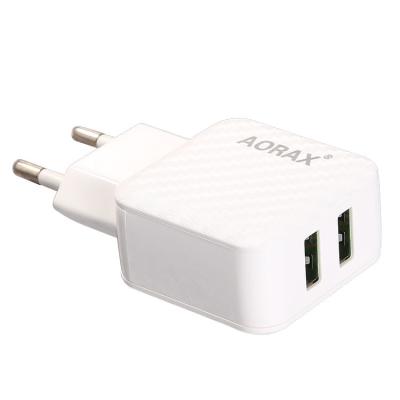 China Guangzhou Manufacturer Wholesale Mobile Phone Smart USB Charger 5V 1.1A Double Wall Charger Accept OEM ODM for sale