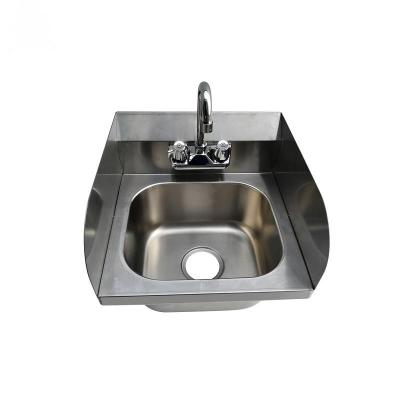 China Restaruant Commercial Kitchen Stainless Steel AISI 201 Knee Operated Round Sink Wash Basin Stainless Steel Inox for sale