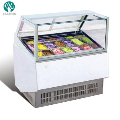 China Commercial Single-Temperature Ice Cream Display Freezer Cabinet Showcase for sale