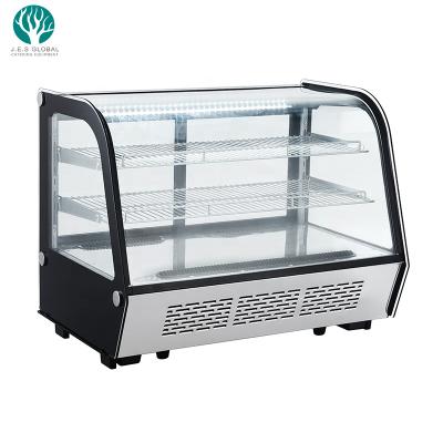 China Single-Temperature Bakery Countertop Pastry Showcase Small Chill Bread Cooler Cabinet Refrigerator for sale