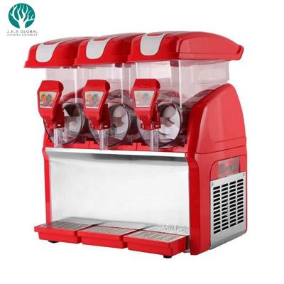 China Commercial Hotels Juice Dispenser Slush Machine With 3 Tank Soggy Maker for sale