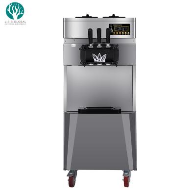 China Snack Plant Gelataio Floor Standing Soft Ice Cream Making Helados Maker Machine for sale