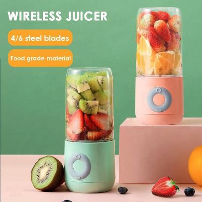 China Car Portable Blender Cup Juicer Mixing Electric Usb Charging Smoothie Food Processor Cordless Kitchen Fruit Cleaver for sale