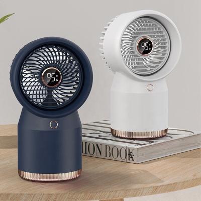 China Large Hotel 350Ml Capacity Battery Cooling Water Jet Humidifier Mini Fan Usb Desktop Turbo Led Fan for sale