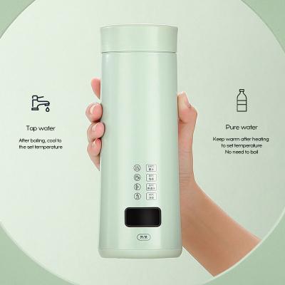 China Carry On Stainless Steel Hot Smart Thermos Electric Mug Time Portable Household Mug Hot Kettle Mug Boiling Electric Gift for sale