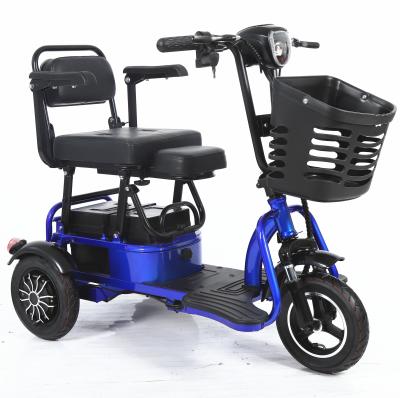 China Luxury wholesale electric tricycle for adults 103*57*88cm 3 wheel electric tricycle with passenger seat for sale