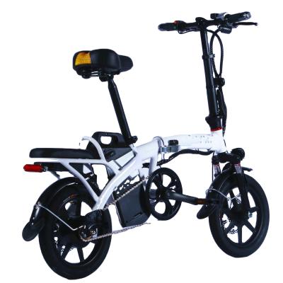 China Aluminum Alloy Fold Electric Bicycle With 14 Inch E Bike 48V 350W Fast Folding Adult Electric Bikes City Cycle for sale