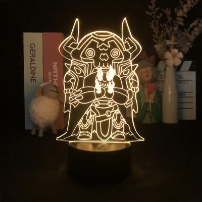 China April Fools Fgo Manga Fate Anime 3d Light Fate Stay Night Gilgamesh Led Industrial Night Lamp for sale