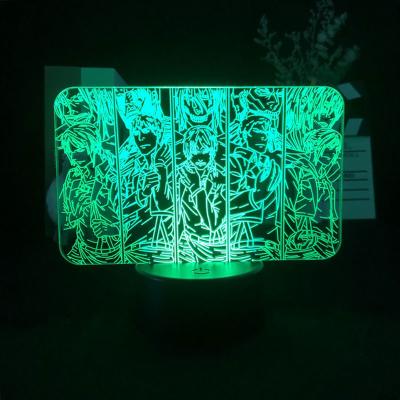 China Industrial Anime 3D Night Lights With Remote Control For Bedroom for sale