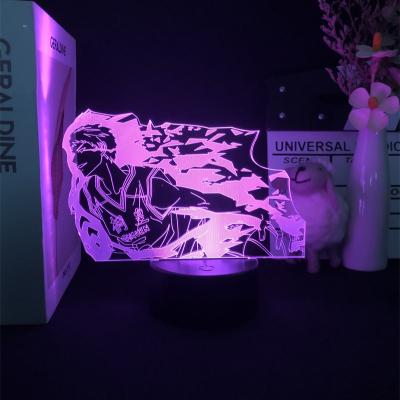 China Industrial Kurokos Basketball Daiki Aomine 3d Lamp Anime For Bedroom Decorative Night Light Birthday Gift Manga Kuroko Basketball Led Light for sale