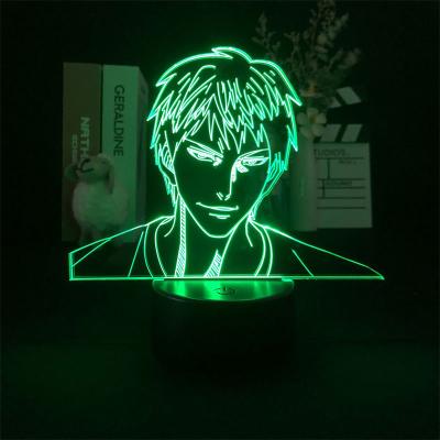 China Anime Sunspot 3D Industrial Basketball Led Night Light Figure Aomine Daiki Manga Gift For Bedroom Decoration Bedside Lamp for sale