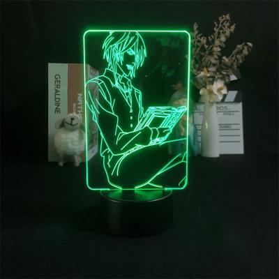 China Industrial Japanese Night Light Anime Manga Psycho Pass Shougo Makishima Colorful 3D Decor Battery Operated Light Dropship for sale