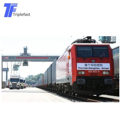 China Fast Train Freight Agent Cost To Usa Europe France Canada UK Triplefast Railway Sea Door To Door Service for sale