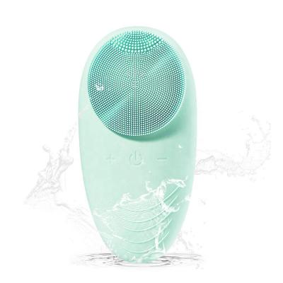 China Electric Sonic Silicone Face Facial Cleansing Massager Private Label Acne Treatment Brush Waterproof Ultrasonic Deep Pore Skin Remover for sale