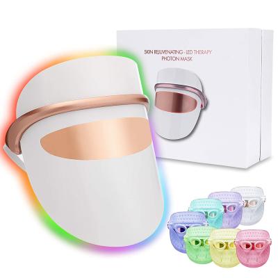 China Blood Vessels Removal 7 Led Light Therapy Skin Care Treatment Photon LED Facial Mask for sale