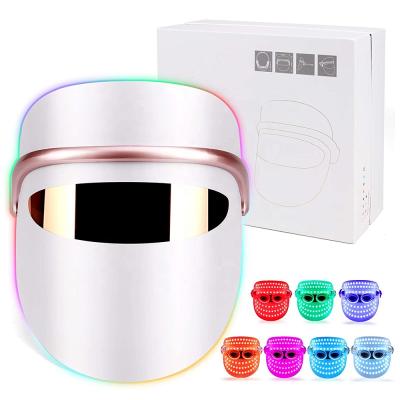 China Blood Vessels Removal Beauty LED 7 Colores Facial Adjustable Mask PDT Machine Therapy Led Face Mask for sale