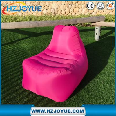 China New Design OEM Logo Fast inflatable lounger sofa Sleeping air lounge sofa  hangout laybag.air chair for sale