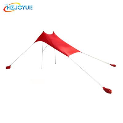 China Beach SunShade Beach Tent With Sandbag Anchors Quality Lycra Fabric - Perfect Sun Shelter for sale