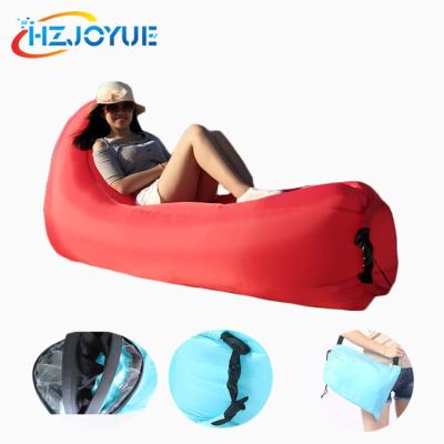 China Outdoor fast inflatable air bed camping waterpoof air sleeping bag for beach hangout lazy laybag inflatable lounger for sale