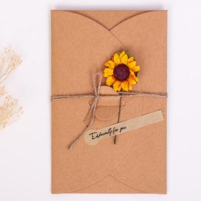 China Holiday decoration & Handmade creative Christmas card from gift wrapping paper, Christmas greeting card for sale