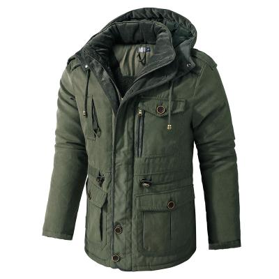 China Breathable high quality tbick winter warm padded 100% cotton ditch down cotton jacket coat for sale