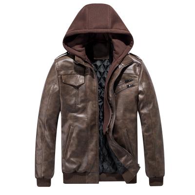 China High Quality Breathable Winter Customized Leather Jacket For Men for sale