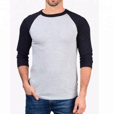 China Breathable Fashionable Bodybuilders Baseball Slim Fit Tees for sale