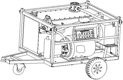 China Elektrische hydraulische Versorgungsbaugruppe mit 380 V, 200m drahtloses Steuertragbares Stromversorgungseinheiten CER ISO9001 zu verkaufen