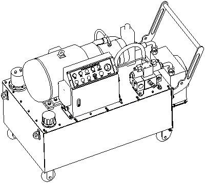 China Draagbare Elektrische Hydraulische Machtseenheid, 50 Herz de Compacte Hydraulische Eenheden van energie van 37 kW Te koop