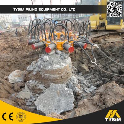 Chine Briseur hydraulique de pile de KP380A, coupeur rond concret de pile de coupeur de tête de piles à vendre